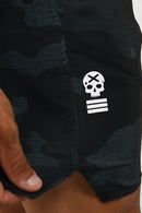 Short Masc c/ Bolso e Zíper - Branco Camuflado