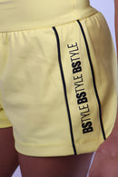 Short Fem Duplo c/ Debrum - Liso Biscoito