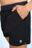 Short Curto Masc c/ Bolso e Zíper - Preto