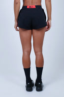 Short Tactel Run Contrastante - Preto