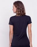 Camiseta Fem Caveira - Preto