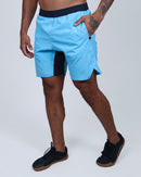 Short Masc c/ Bolso e Zíper - Azul Claro