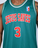 Regata Basquete Jesus Saves - Verde
