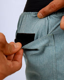 Short Masc c/ Bolso e Zíper - Mescla Verde