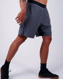 Short Masc c/ Short Térmico - Chumbo