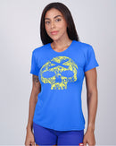 Camiseta Fem BS Skull - Blue