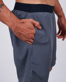 Short Masc c/ Short Térmico - Chumbo
