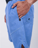 Short Masc c/ Bolso e Zíper - Mescla Azul