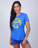 Camiseta Fem BS Skull - Blue