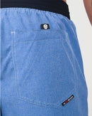 Short Masc c/ Bolso e Zíper - Mescla Azul