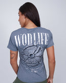Camiseta Fem Wod Life - Cinza