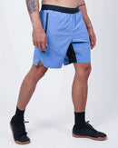 Short Masc c/ Bolso e Zíper - Mescla Azul