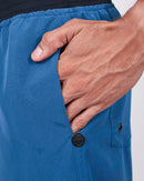 Short Masc c/ Bolso e Zíper - Azul Petróleo