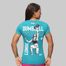 Camiseta Fem Dumbbell BS - Verde Petróleo