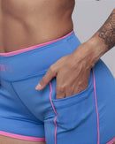 Short Intermediário c/ Bolso e Debrum - Azul Capri