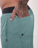 Short Masc c/ Bolso e Zíper - Verde