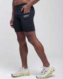 Short Masc Compressão running - Preto